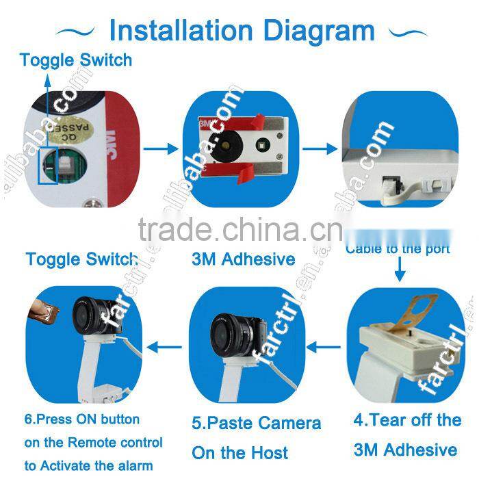 Popular White And Black FC161B Security Alarm for Camera Display