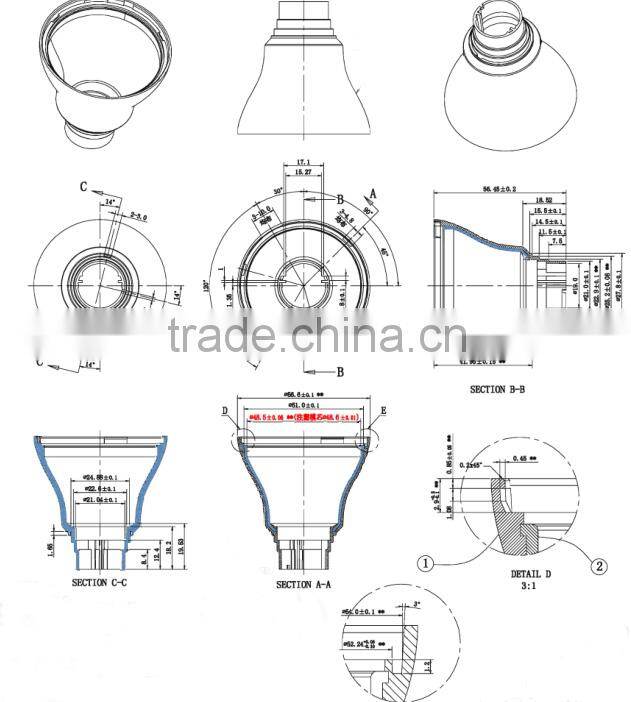 7W 9W E27 A55 LED Heatsink