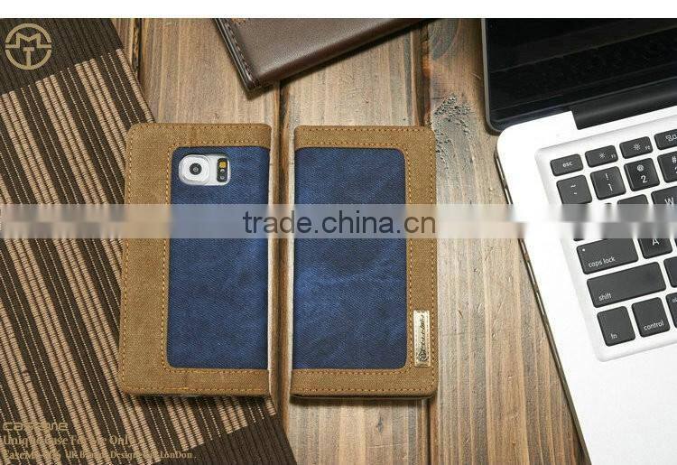 For Samsung Galaxy S6 Case, Book Style Flip Leather Case Cover for Samsung Galaxy S6