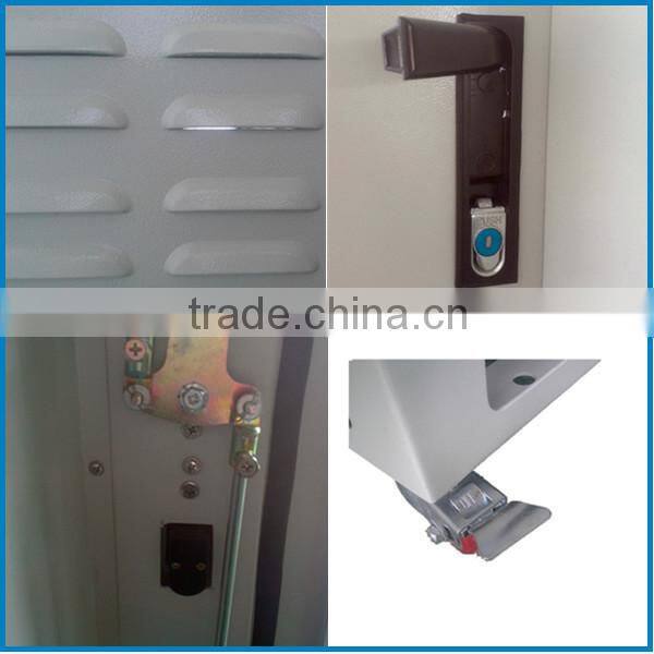Battery keeping steel cabinet/double wall battery rack enclosure with air conditioner/IP65 Ce Rosh Waterproof TUV ISO9001