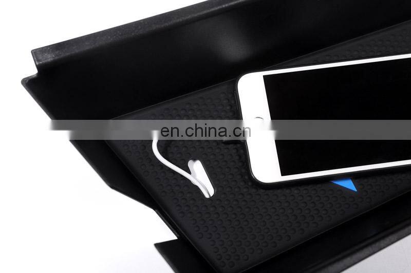 For BMW X1 f48 2016 2017 Car-Styling Plastic Armrest Storage Box Phone Tray Car Auto Accessories for Left hand driver