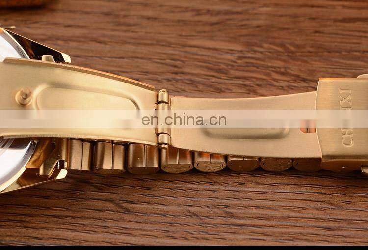 CHENXI 004A Crystal Diamond Couples Watch Stainless Steel Casual Dress Watches For Men Women Couple