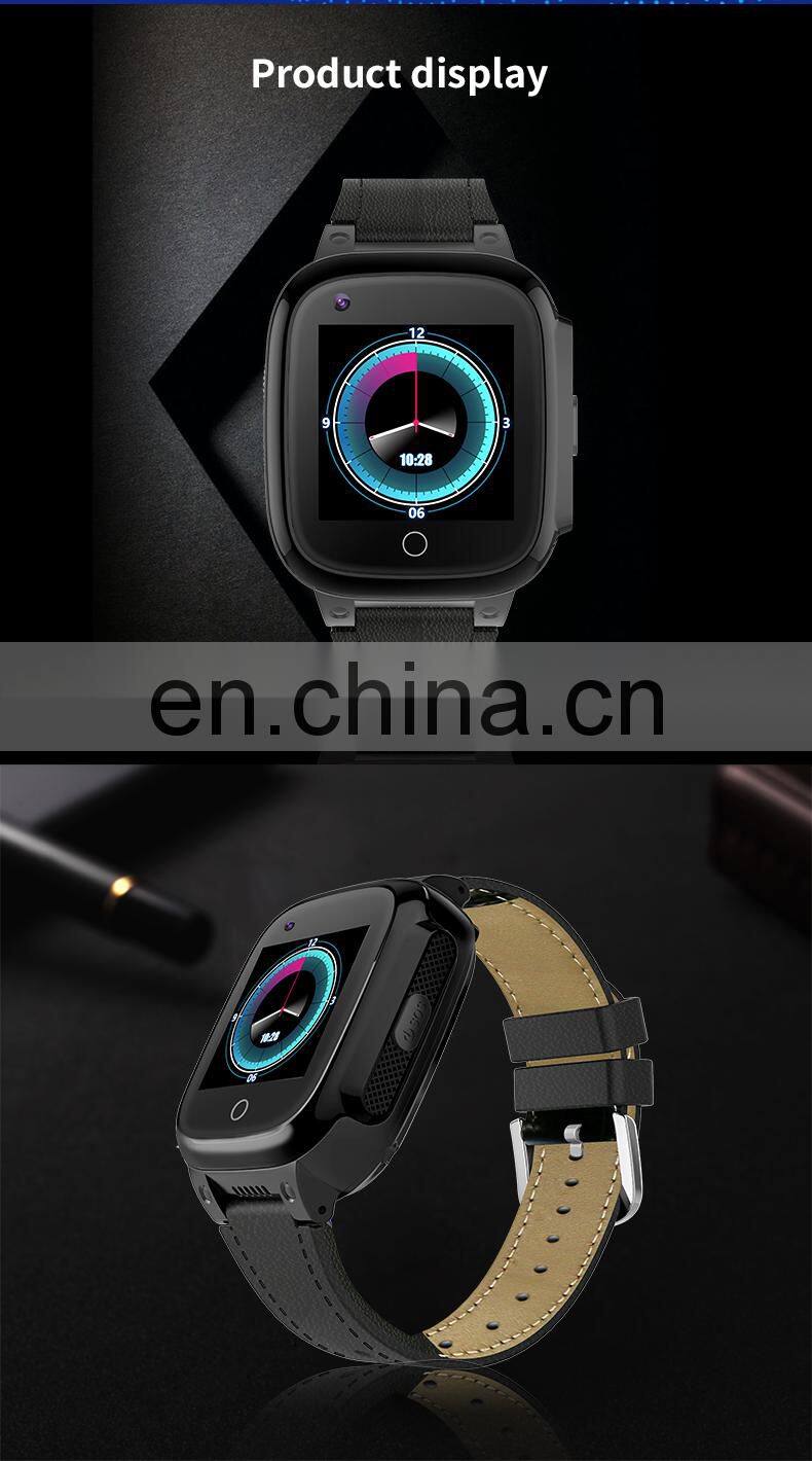 4G Video call elderly smart wristwatch, SOS anti-lost emergency alarm with heart rate remote monitor pedometer camera smartwatch