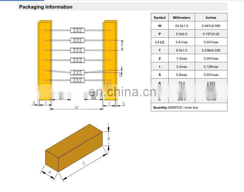 Glass Gas Discharge Tubes (GGD) RLS102 Series for High frequency signal transmitters/receivers