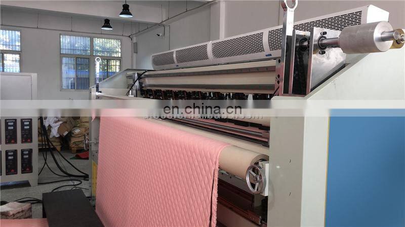 UT1800S non woven fabrics Bed Sheet Four-Piece Suit Automatic ultrasonic quilt making machine with vertical cutte