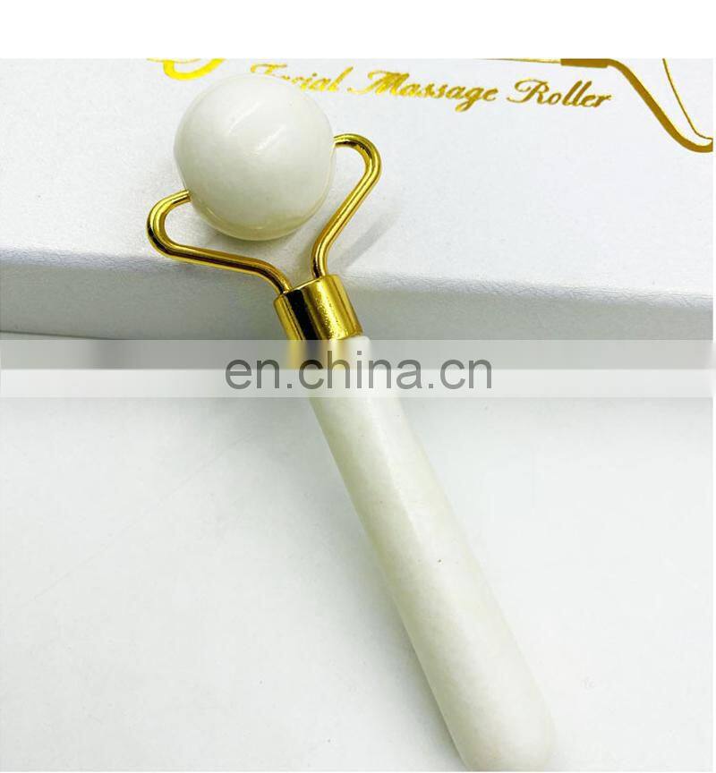 3 in 1 Natural Original Custom Mini Green Facial Massager Jade Roller Gua Sha Set