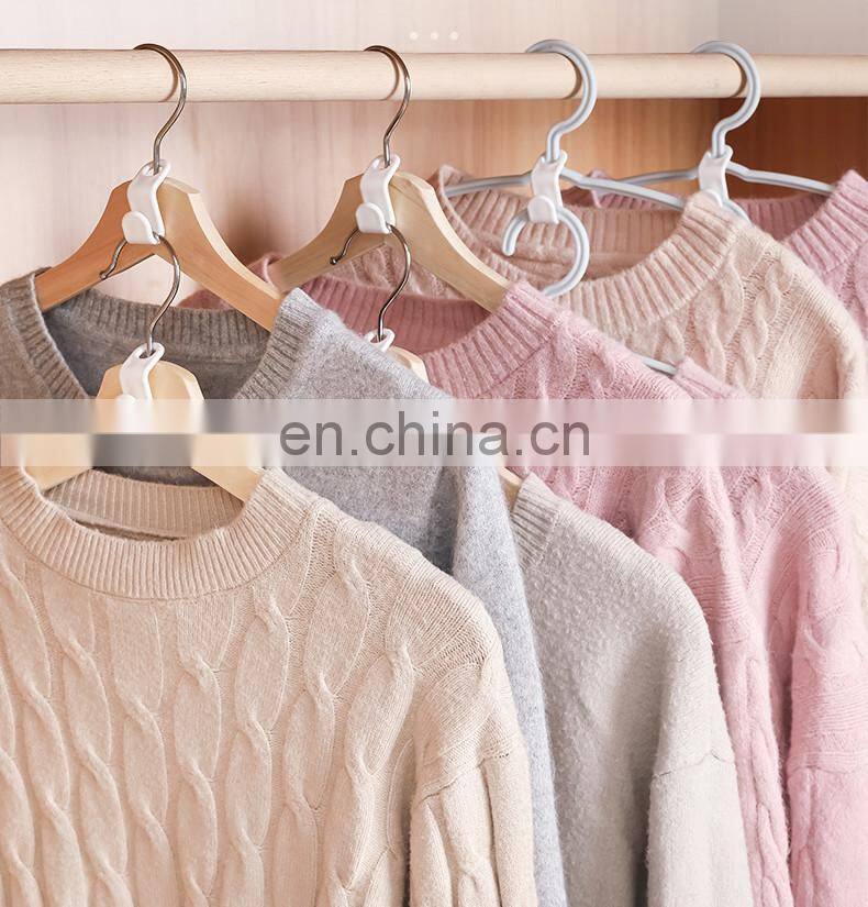 Mini Clothes Hanger Connector Hooks Cascading Plastic Wardrobe Coat Organizer Rack Holder Space Saving for Closet