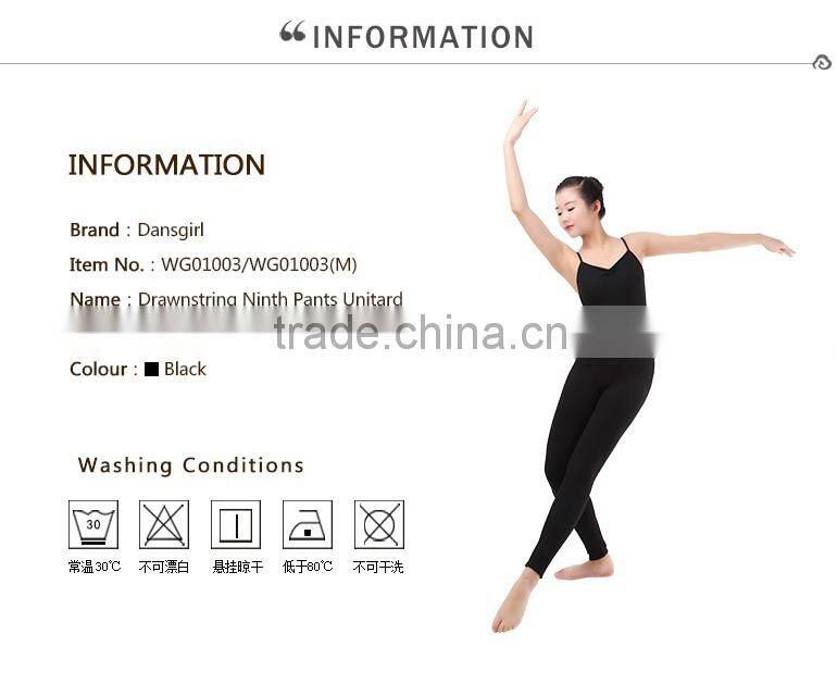 Sexy Gilrs Angkle Length Long Sleeves Turtle-Neck Dance Tights and Gymnastics Unitards