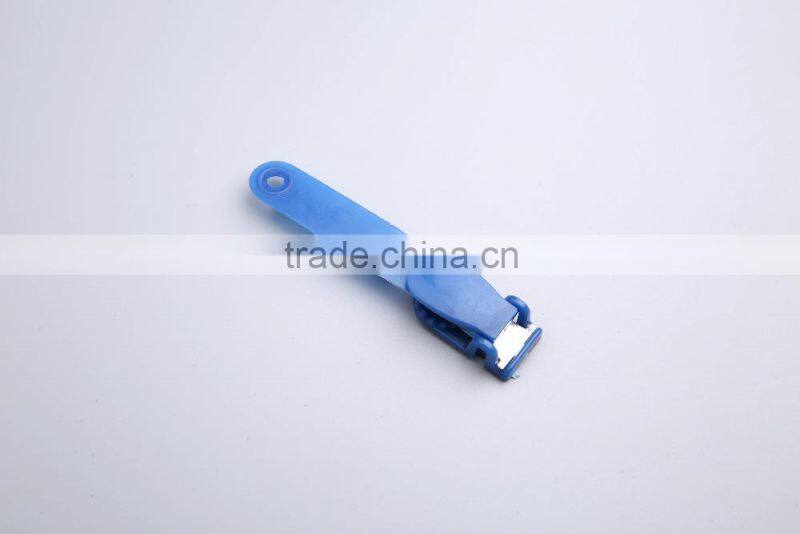 Colorful plastic name badge clip