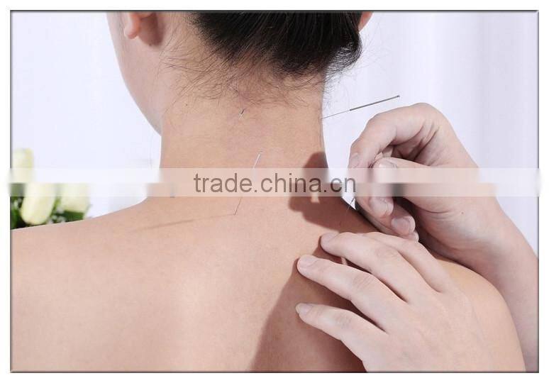 High quality OEM disposable Silver handle acupuncture needles with tube