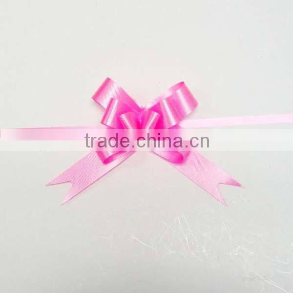 Metallic Hot Red PP Butterfly Pull Bow with Golden Line Edge for Gift Wrapping,Celebration Wedding and Decoration Christmas