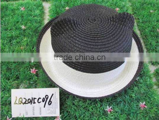 2016 New Straw Hats Cheap Fedora Hat For Girls