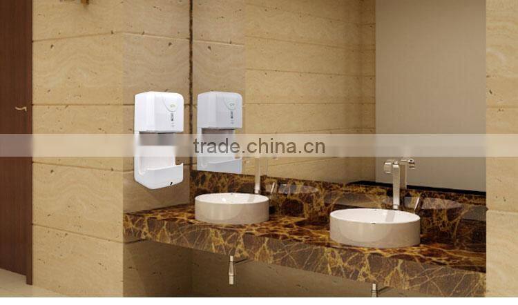 Factory whosale automatic hand dryers with tray hotel restaurant infrared sensor hand blow dryer customized plug hand dryer