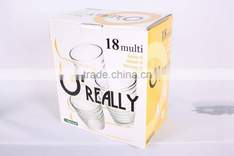 New products New design Crystal stemware new glass tea cup sets