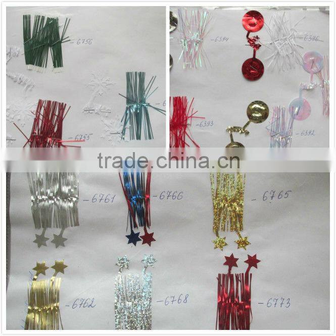 Metalized Tinsel Garland Cutting Machine with star,heart shape