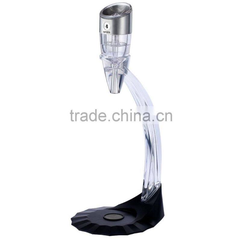 Adjustable Wine Aerator with Variable Speed Dial,7 Settings,Adjustable for Red or White Wine & Spirits