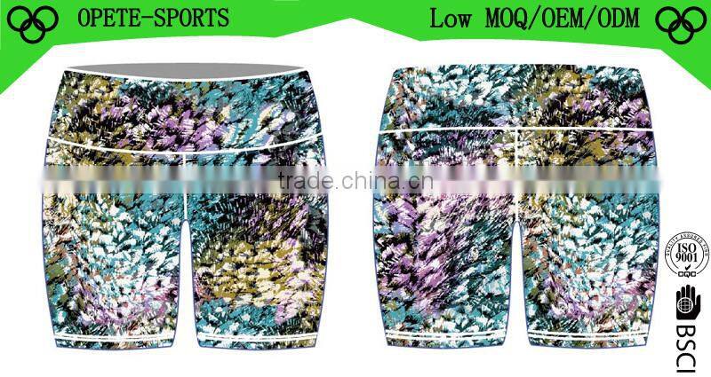 Women's Yoga Pants Colored Waist Breathable Moisture-Wicking