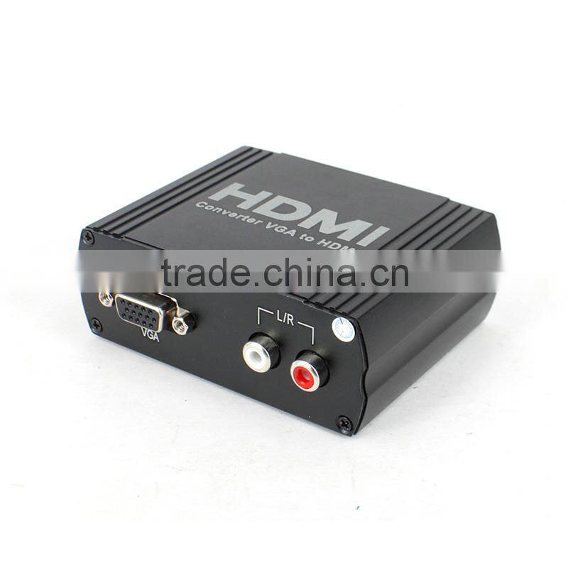 VGA to HDMI converter VGA+R/L Audio to HDMI converter Box upscalling 1080P&3D