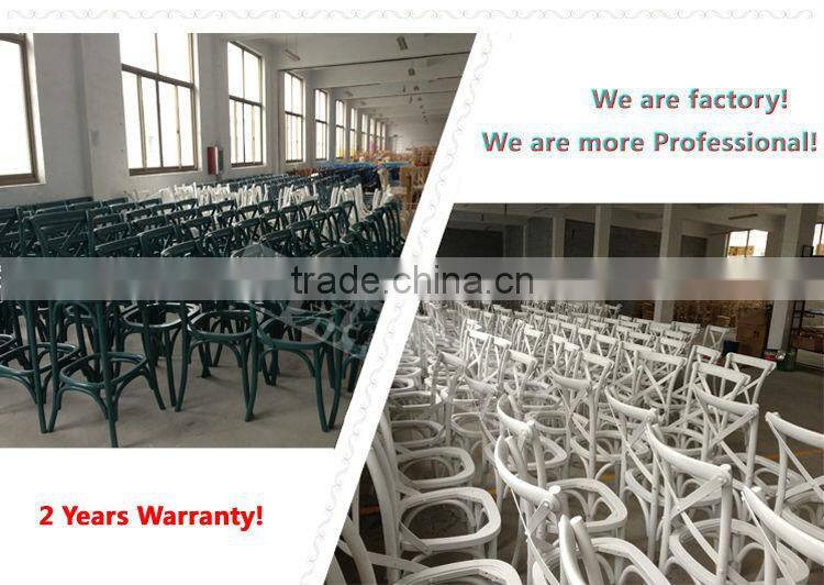 RCH-4002 French style rattan wood solid oak cross back chair