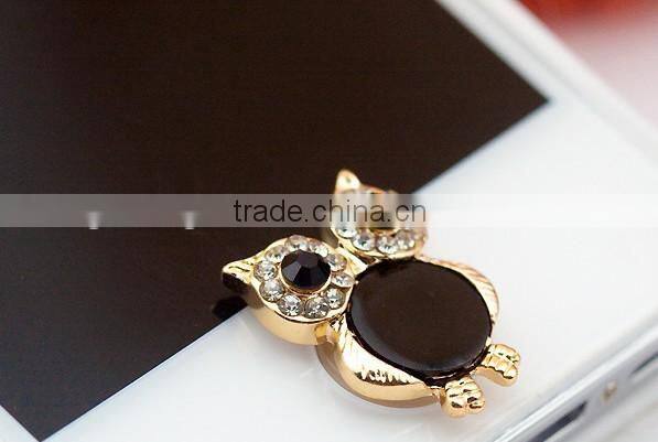 Fashion Rhinestone Flower for iphone 5 home button sticker