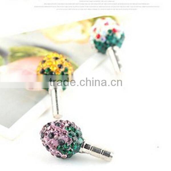 Luxury Crystal Earphone Dust Plugs ,Crystal Earphone Dust Plugs For iPhone