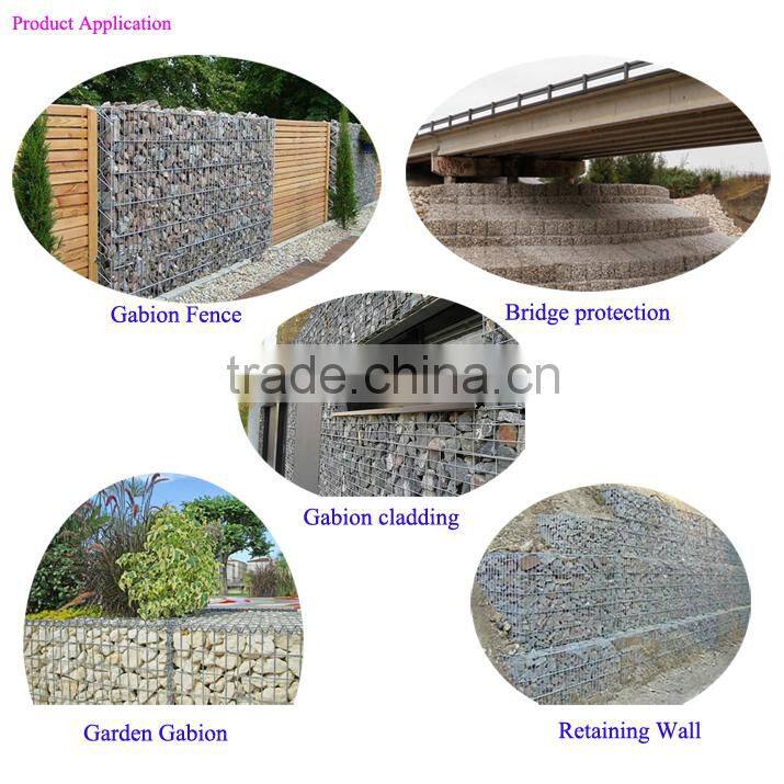 Square Hole Galvanized Welded Type Gabion Box (ISO Factory)