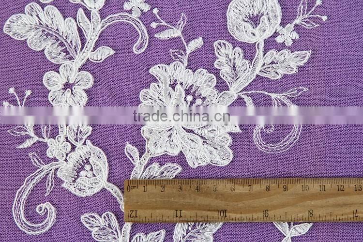 wholesale cheap nylon cotton embriodered high quality african lace for dress china supplier