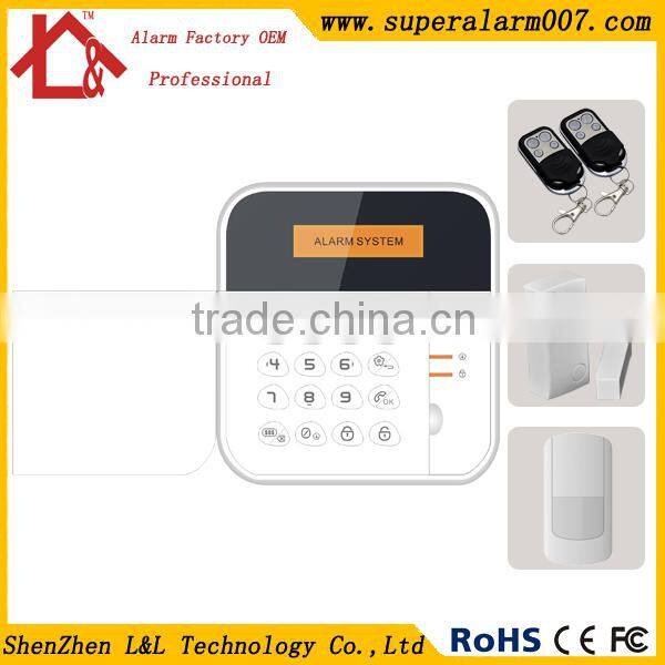 Newer LCD Keyfob alarm system security protection your home safe L&L-X6