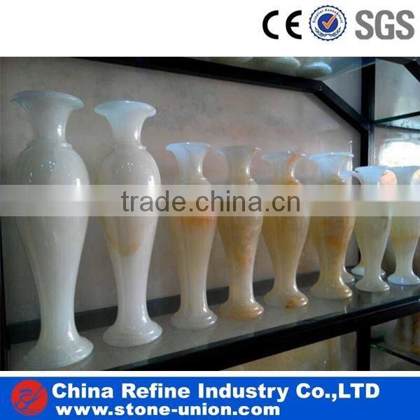 fashional green onyx flower vase