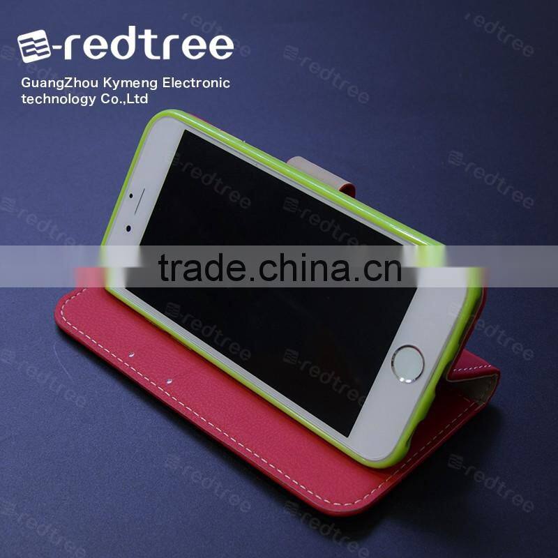 Newest Product cell phone case for iphone 6 leather mobile cell phone case