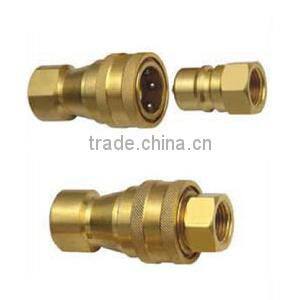 Double Shut-Off High Pressure Hydraulic Brass Quick Coupler.