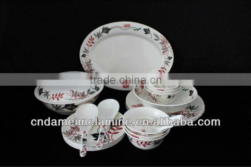 30pcs melamine dinner set 6 people