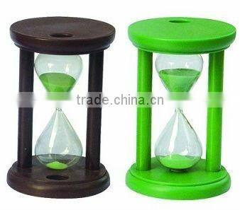 Hourglass with toothbrush holder for dentist giveaway/promotion gift