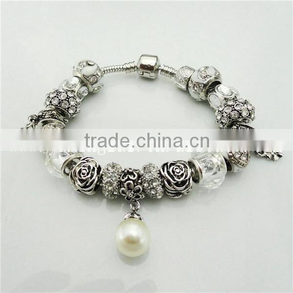 custom personalized silicone bracelet jewelry ,pearl silver bracelet jewelry ,exquisite bracelet jewelry