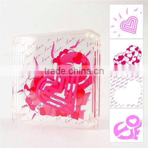 High quality clear glass drink coasters,customized coaster