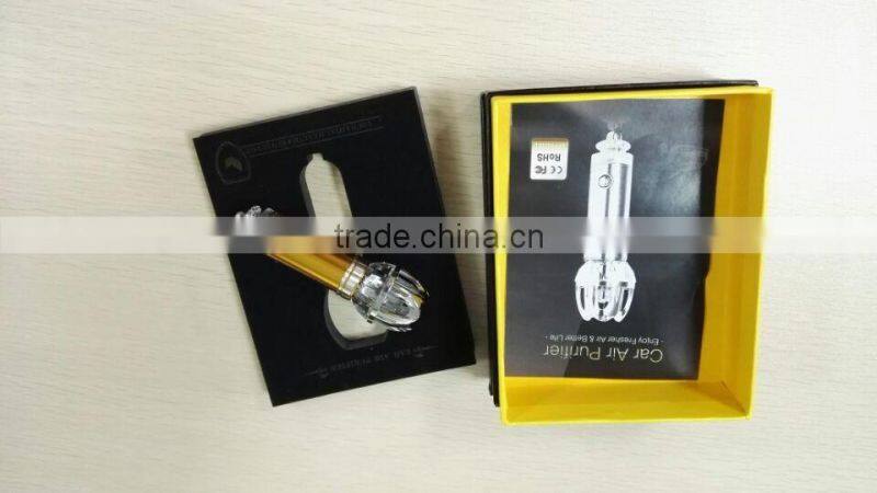 Multifunctional Car Perfume Vehicle-Mounted Fashion luxury gold/silver Car Air Freshener/car air purifier