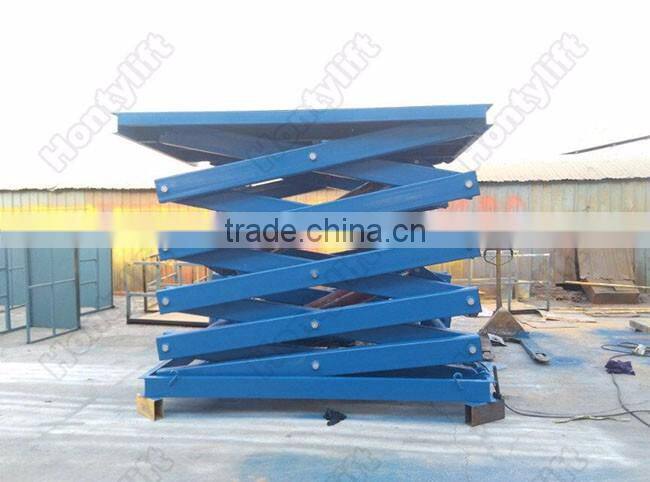 2000kg cheap sale stationary scissor lift home elevator/double scissor car lift