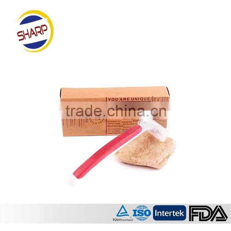 Disposable shaving razor for male and female