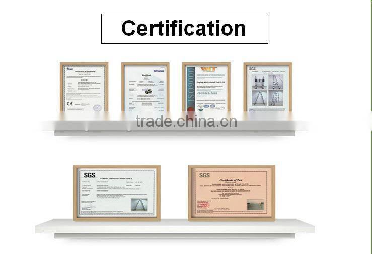 4 x 4 folding aluminium ladder multi purpose function aluminium ladders AY-404 with EN131