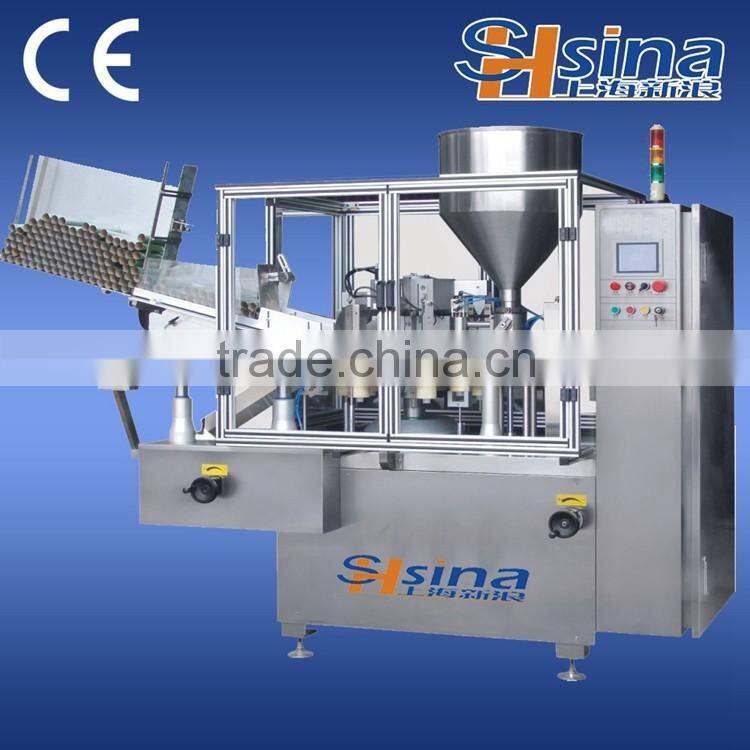 Tube Filling And Sealing Machine with Tube Feeding System
