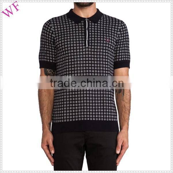 OEM PARTIAL FRONT BUTTON AND ZIP PLACKET POLO TWIN TIPPED POLO SHIRT FOR MEN