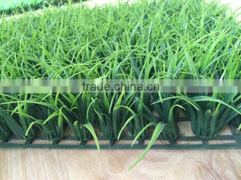 Garden decor 50*50cm plastic leaf fence hedge artificial grass mat