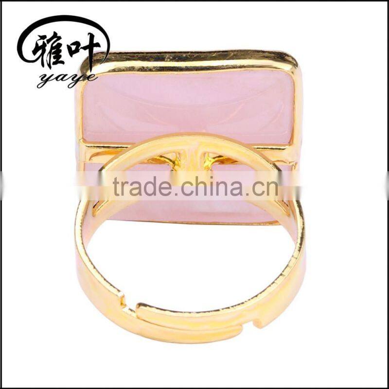 Wholesale gemstones ring diamond shape ring ceremeny gifts