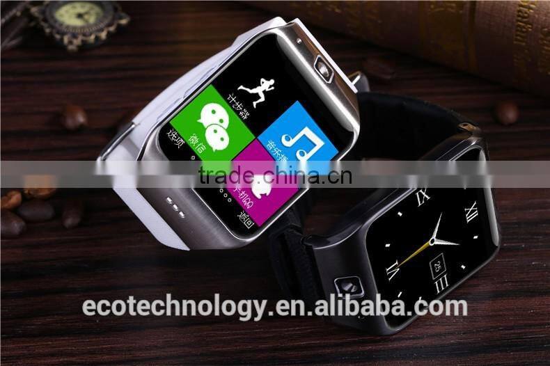 CE ROHS LG118 Bluetooth Smartwatch SIM /TF Card HD Touch Screen with Camera Built in NFC Mate for Android and Iphone cellphone
