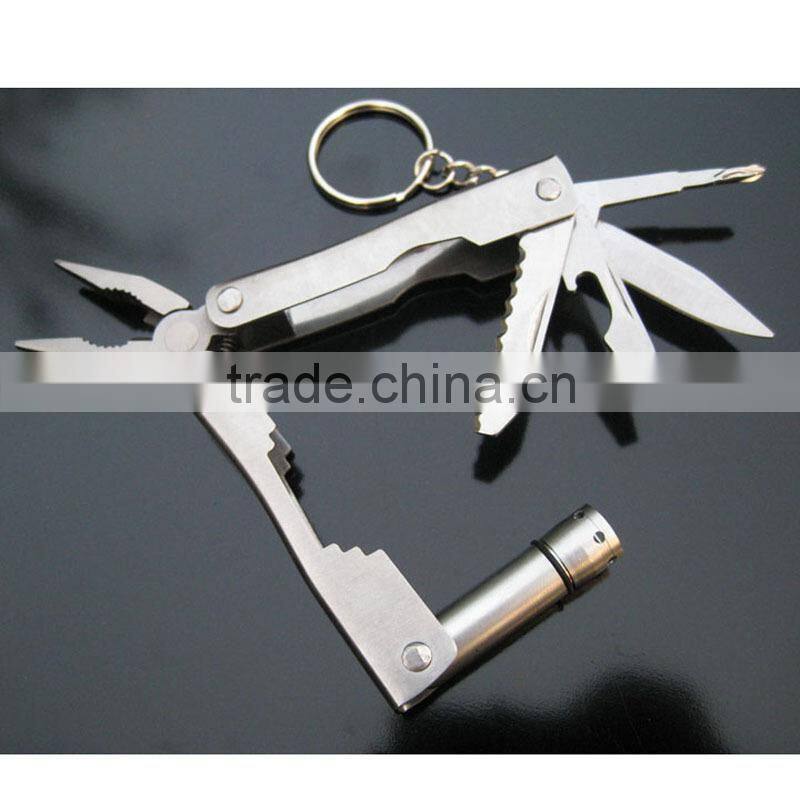 outdoor camping multi functional pliers with LED light