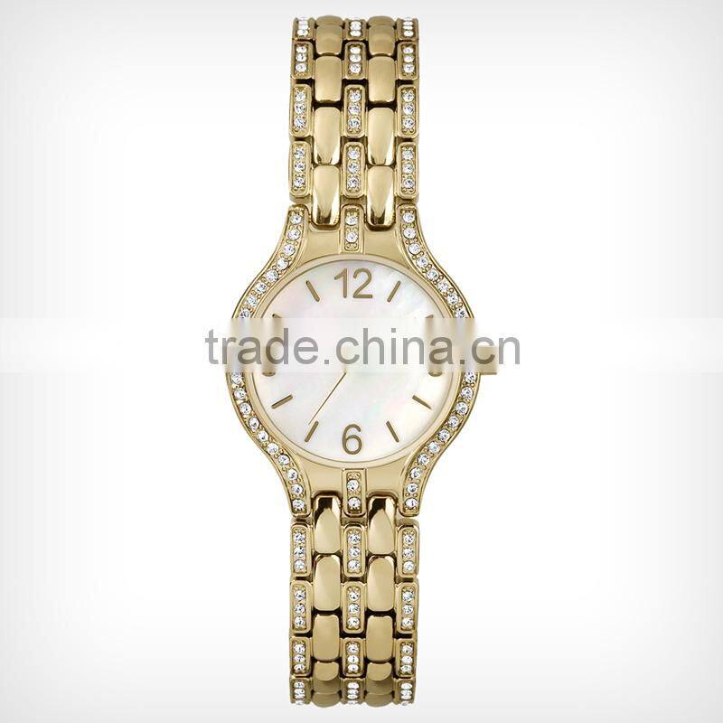 Hot-selling sport stainless steel watch with leather strap japan movt quartz watch stainless steel back