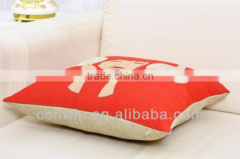 18 inch Jute Cushion Covers, Sofa Pillow Cases, Pillow Covers 45x45cm,