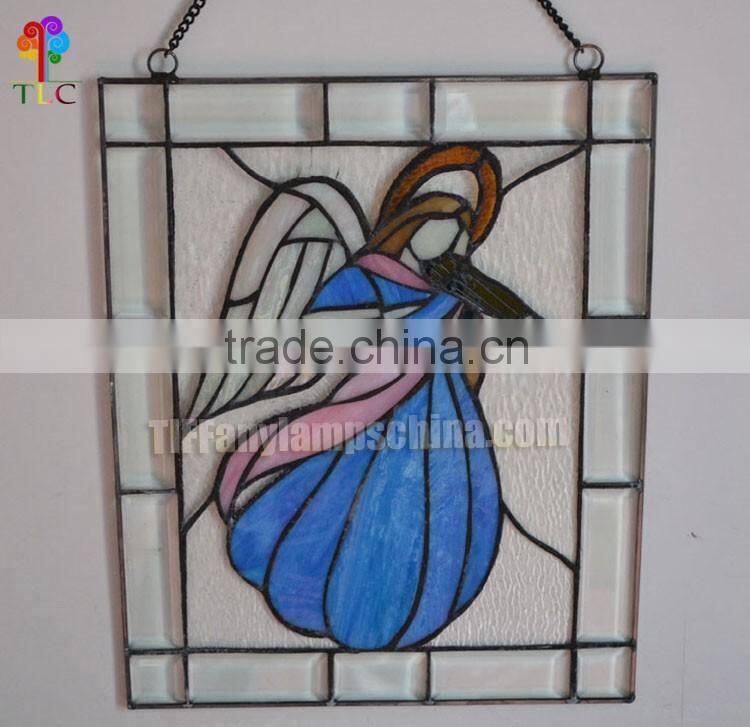 p-1 stained glass angel panel tiffany plane glass wholesale tiffany panel art lamps