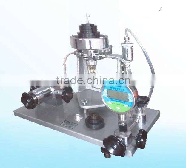 pressure gauge calibration vacuum dead weight tester
