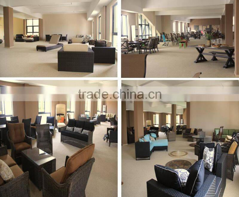 Outdoor furniture rattan round sun bed